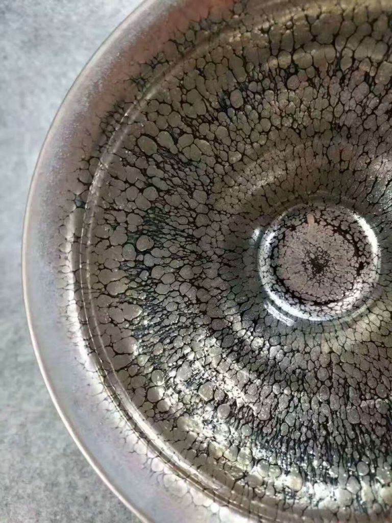 范永壽束口油滴盞：口14高8.5