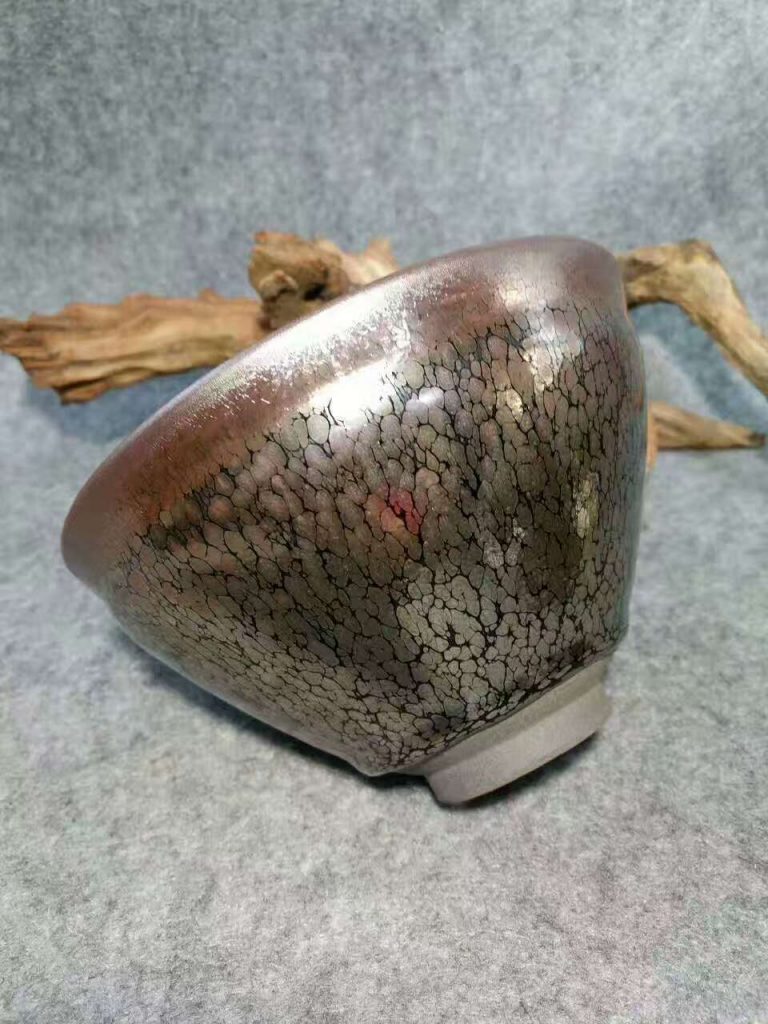 范永壽束口油滴盞：口14高8.5