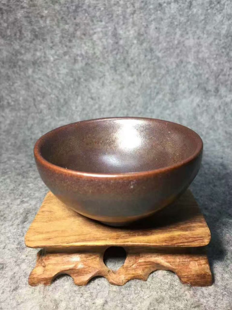 蔡炳盛龍窯柴燒：口8.3高4.5