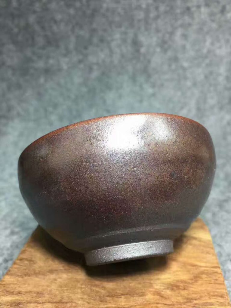 蔡炳盛龍窯柴燒：口8.3高4.5