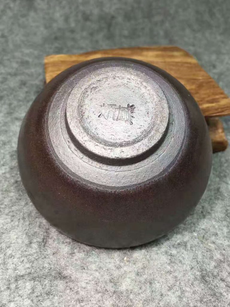 蔡炳盛龍窯柴燒：口8.3高4.5