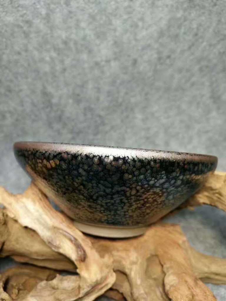 繆興洲油滴盞：口10.8高4.5