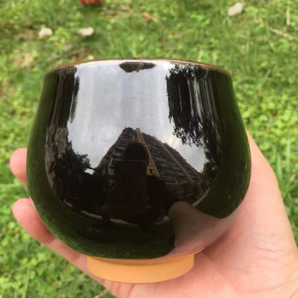 邱華忠紫玉柴燒口徑7.5高7.5