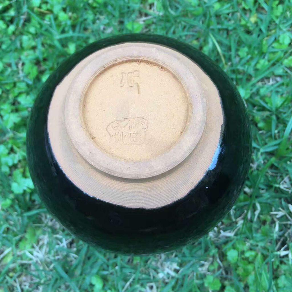 邱華忠紫玉柴燒口徑7.5高7.5