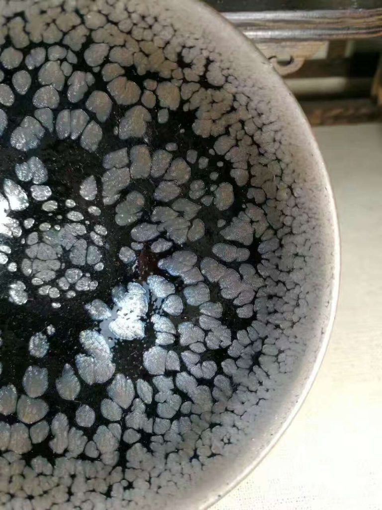 蔡炳盛老師油滴盞：口8.8高5.3