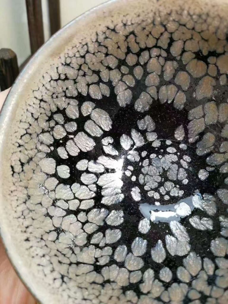 蔡炳盛老師油滴盞：口8.8高5.3