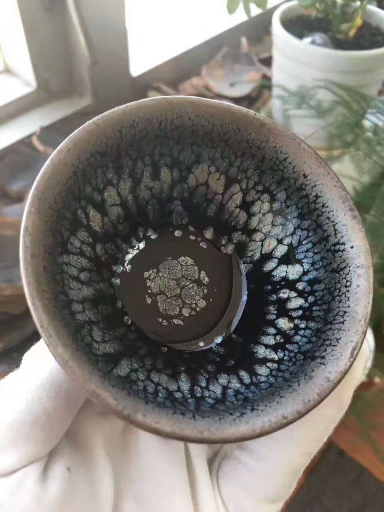 李達(dá)老師8.8公分束口藍(lán)油滴盞