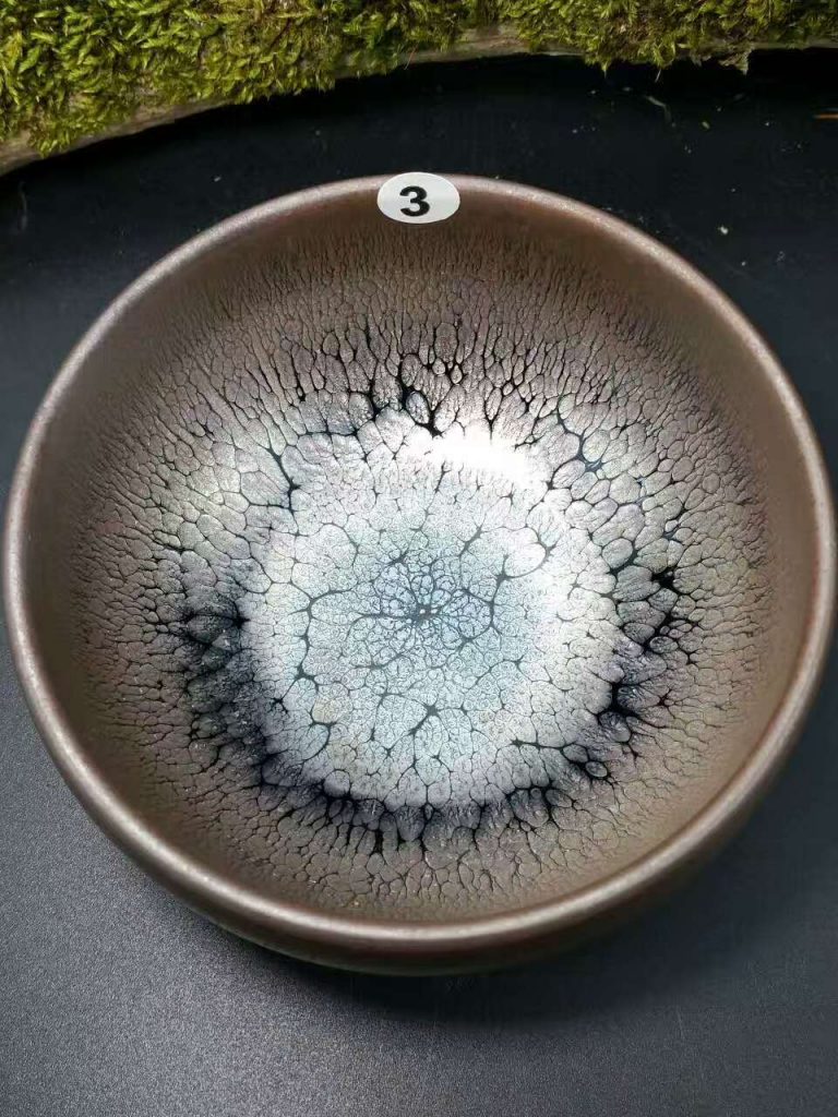 闕梅嬌全手工精品禪定油滴盞：口8.7肚大9.4高5