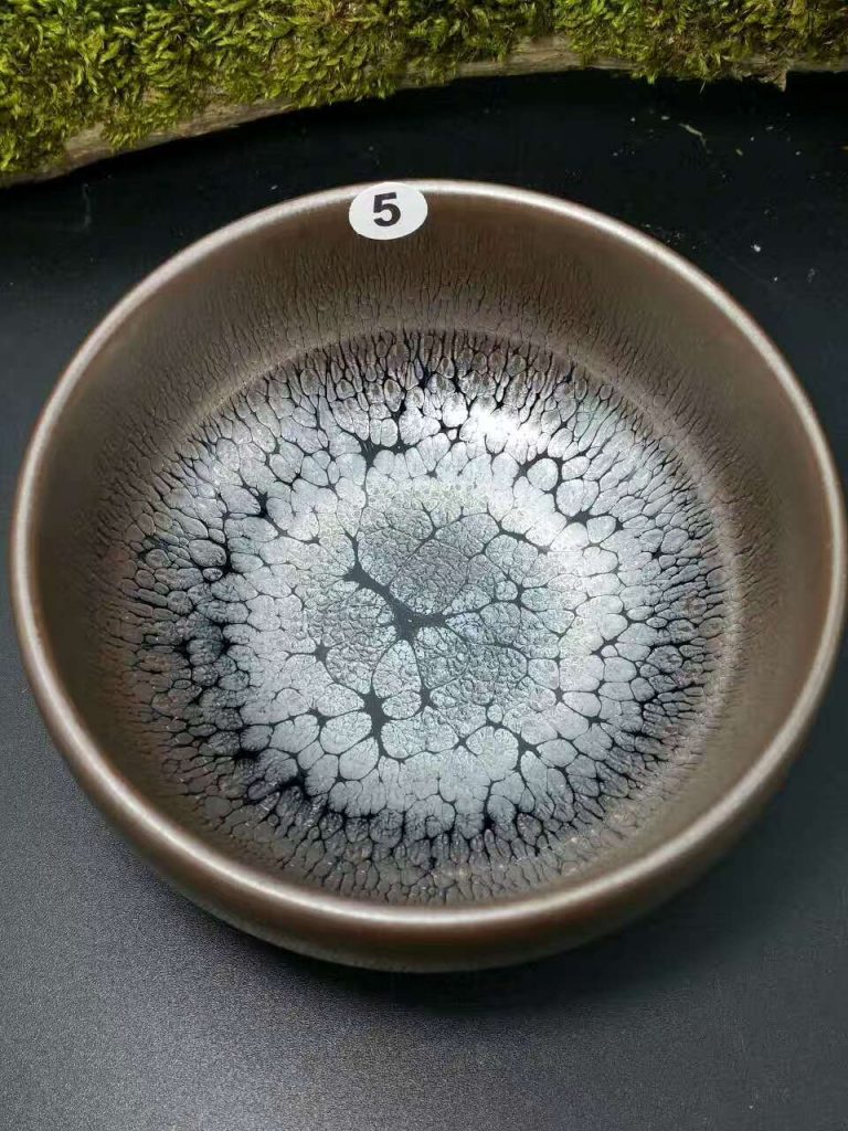 闕梅嬌全手工精品禪定油滴盞：口8.7肚大9.4高5