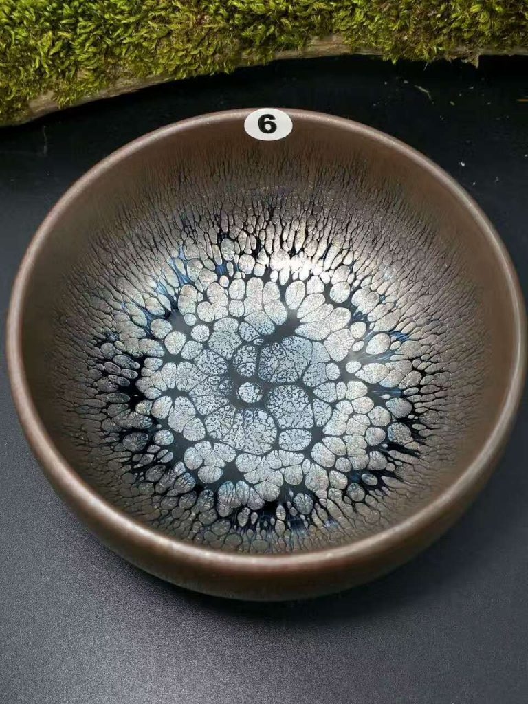 闕梅嬌全手工精品禪定油滴盞：口8.7肚大9.4高5