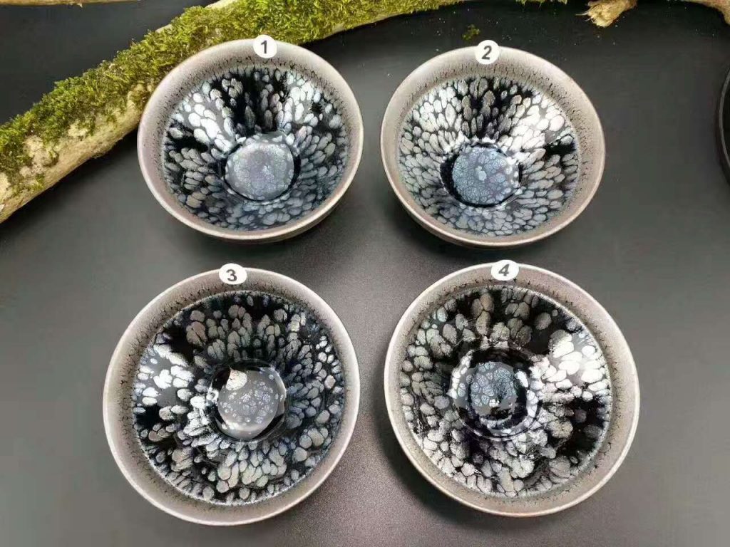 李昌海鷓鴣斑茶盞：口9高4.7