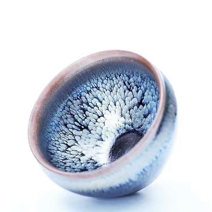 闕梅嬌大師8.5公分束口藍(lán)油滴盞