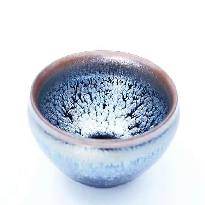 闕梅嬌大師8.5公分束口藍(lán)油滴盞