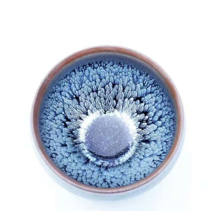 闕梅嬌大師8.5公分束口藍(lán)油滴盞