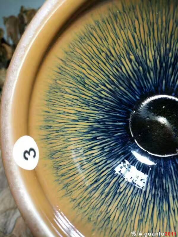 葉禮忠金絲兔毫：口9高5.5，立體感強。