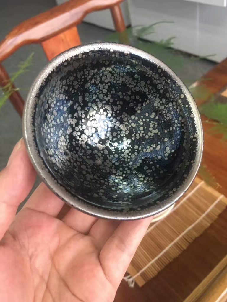 孫建興老師極品束口星空油滴盞：9*5