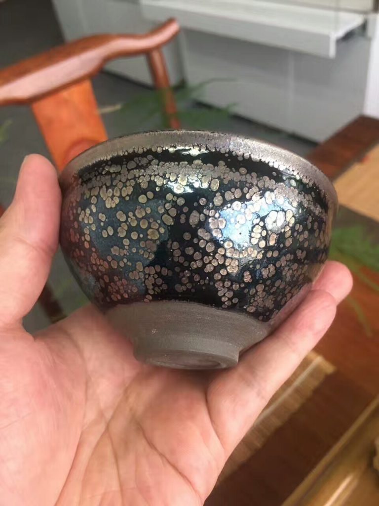 孫建興老師極品束口星空油滴盞：9*5