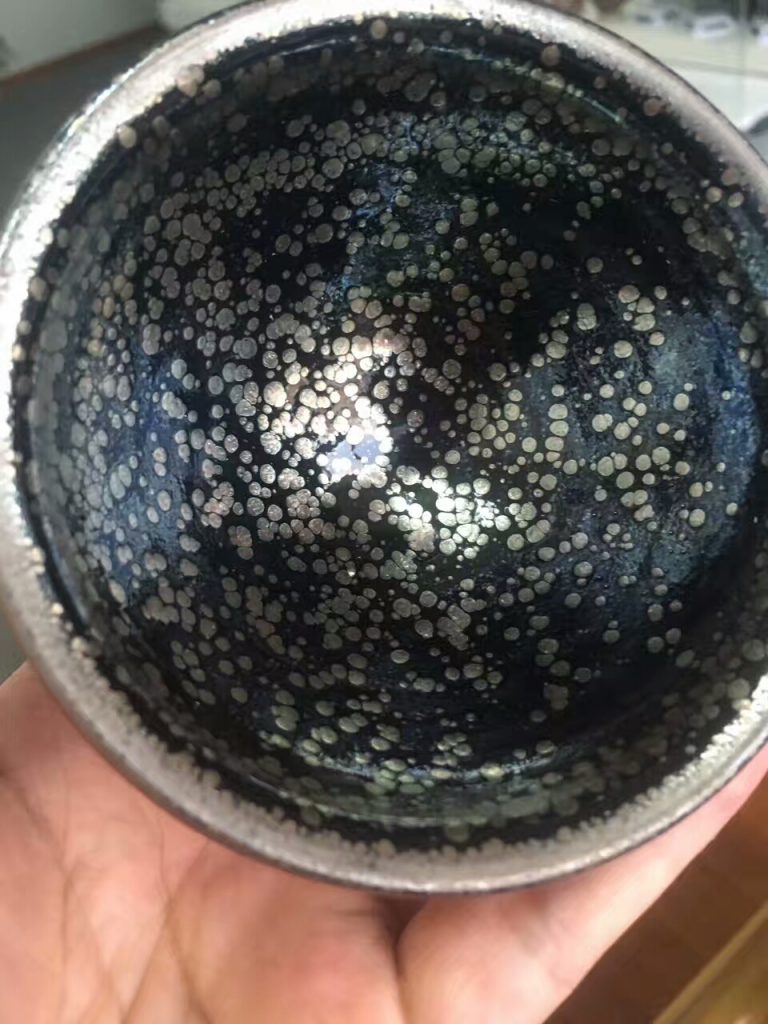 孫建興老師極品束口星空油滴盞：9*5