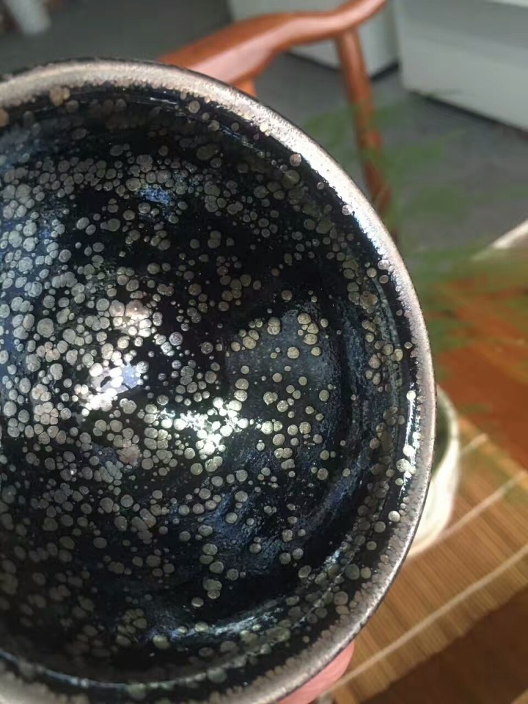 孫建興老師極品束口星空油滴盞：9*5