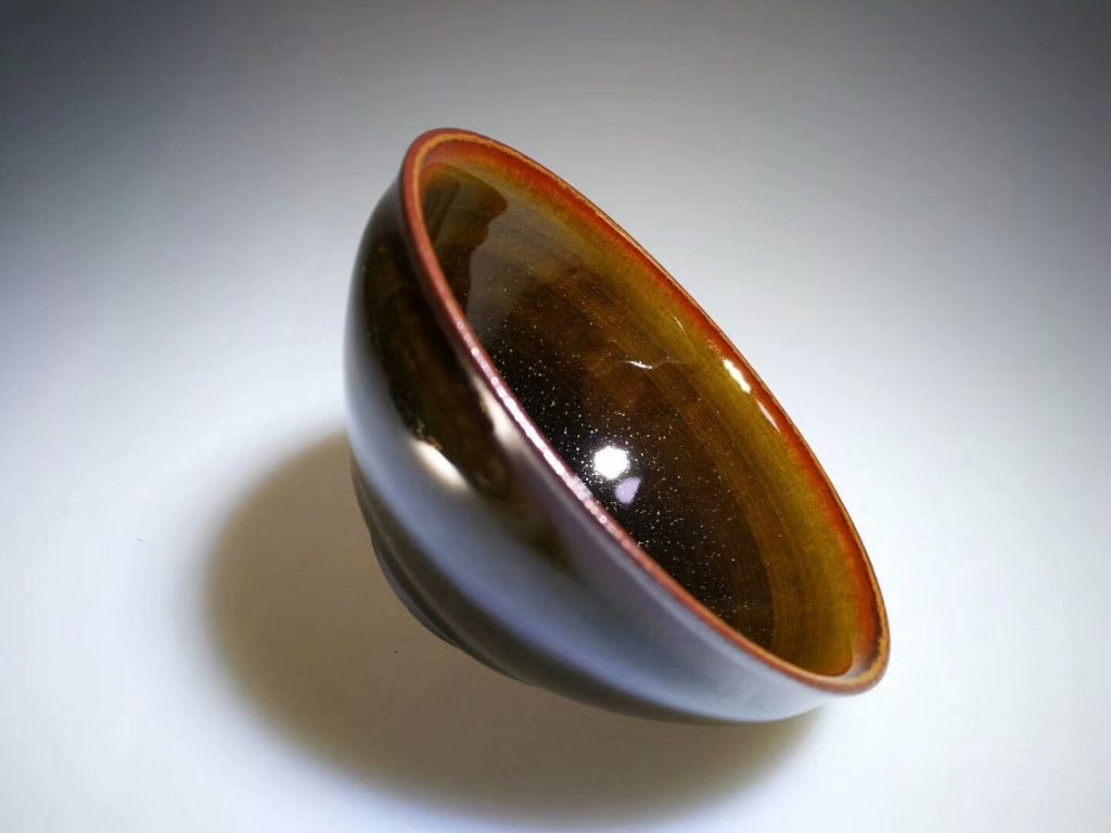 九龍窖危敏捷老師精品柴燒茶沫釉：口9.5高5，?；惺恪? alt=