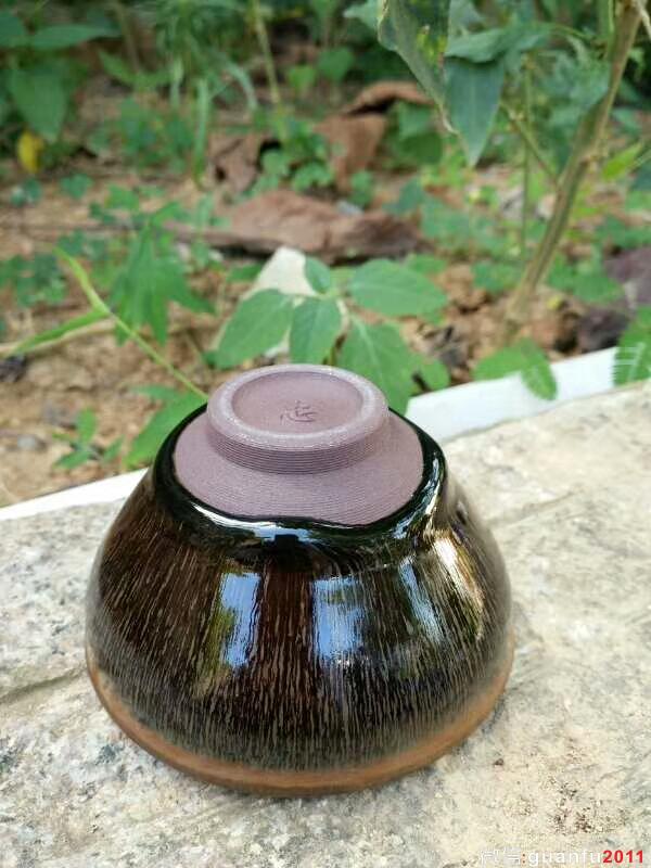 葉禮忠曜變兔毫：口9高5.5