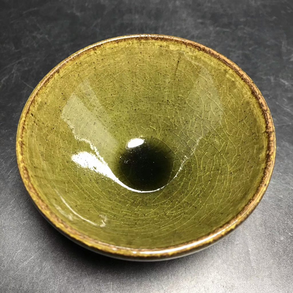 呂竹興師傅，精品仿古胎茶沫釉，口徑8.3