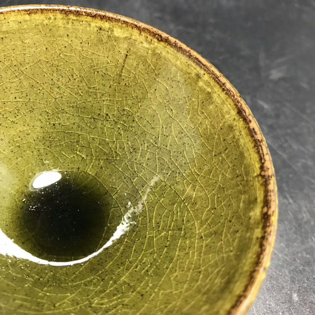 呂竹興師傅，精品仿古胎茶沫釉，口徑8.3