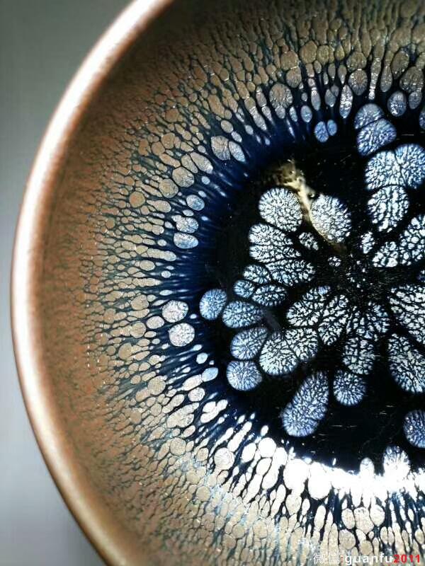 闕梅嬌全手工精品禪定油滴盞：9*5，匠心之作