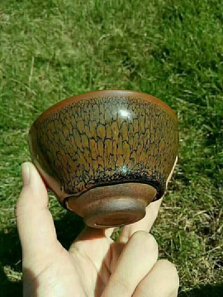 陳大鵬 束口鷓鴣斑 口徑9.4高5