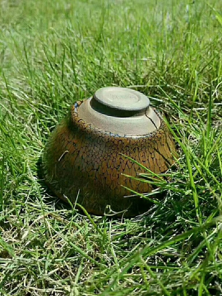 陳大鵬 束口鷓鴣斑 口徑9.4高5