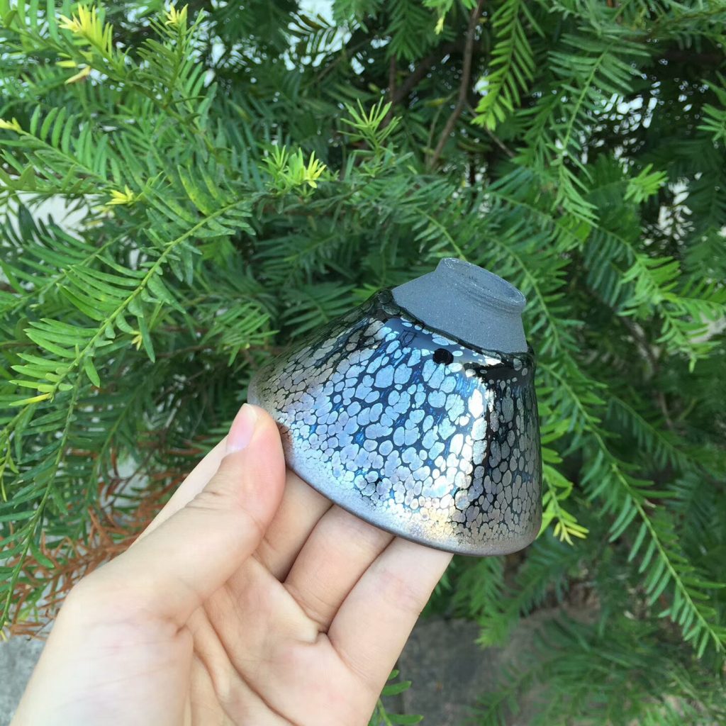 陳亮 全手工 油滴斗笠盞：8.5*5