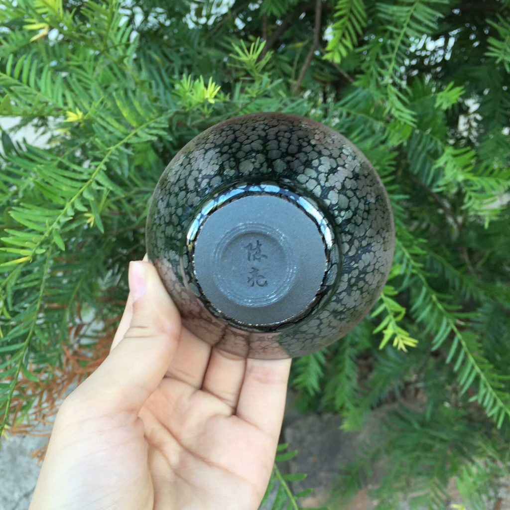 陳亮 全手工 油滴斗笠盞：8.5*5