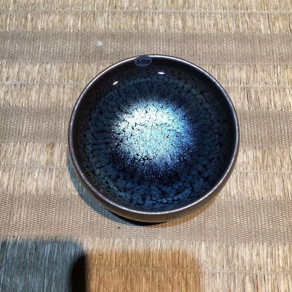 劉學(xué)財(cái)老師 滿天星 全包釉禪定杯：9*4.5