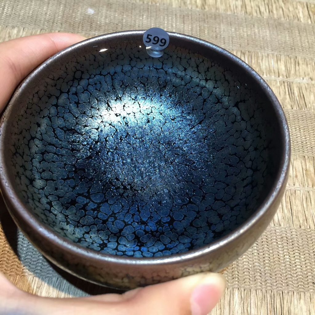 劉學(xué)財(cái)老師 滿天星 全包釉禪定杯：9*4.5