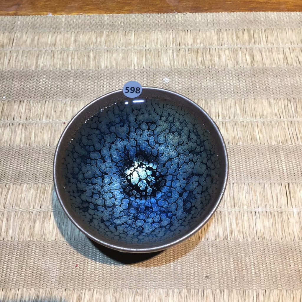 劉學(xué)財老師 滿天星斂口盞：8.3*5