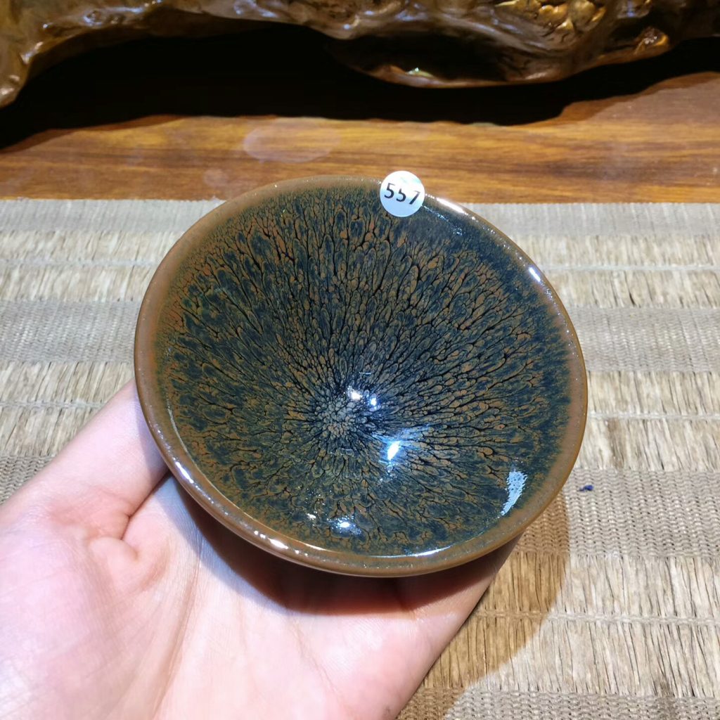 陳珂 菊花斗笠盞：9*4.8