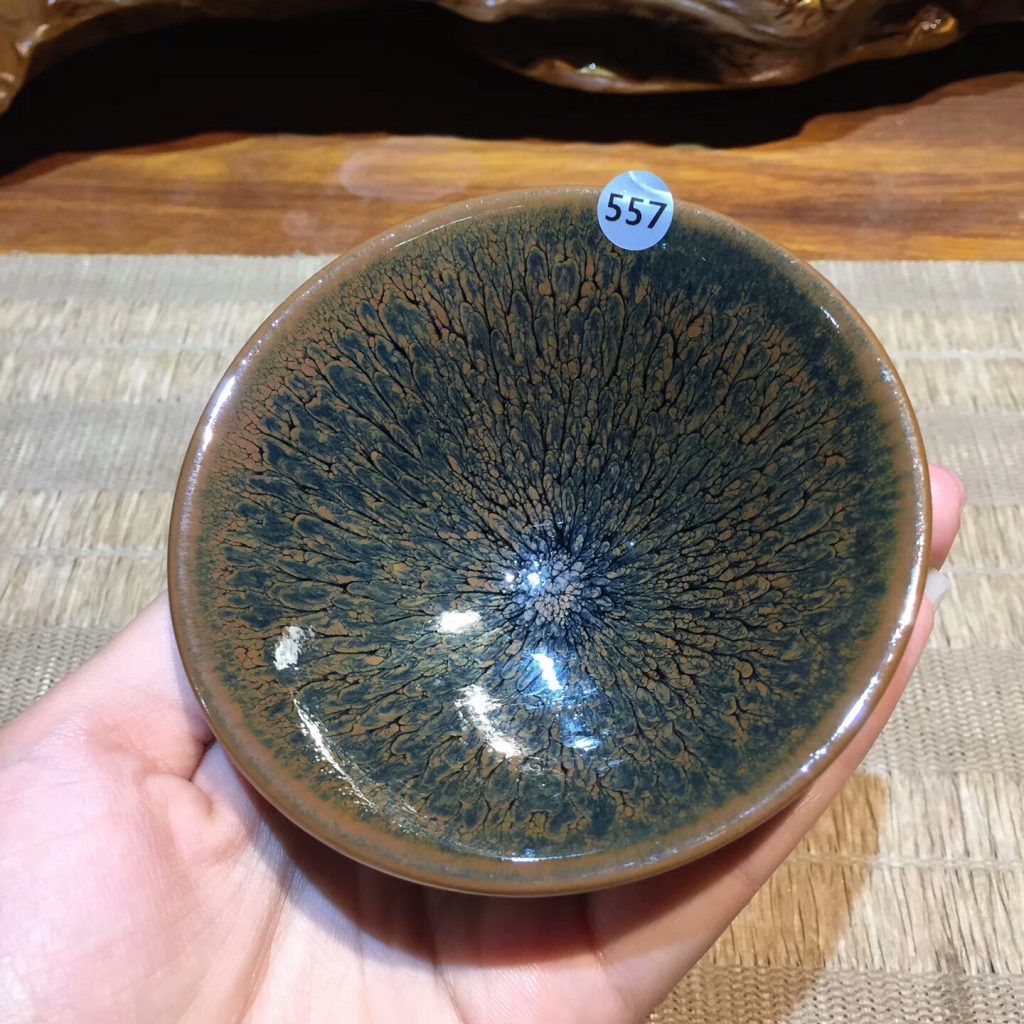 陳珂 菊花斗笠盞：9*4.8