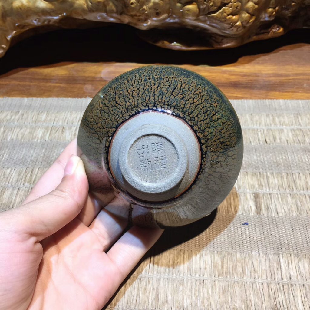 陳珂 菊花斗笠盞：9*4.8