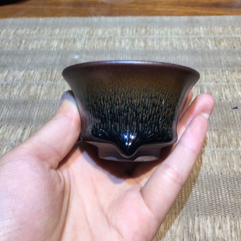 葉禮旺老師 全手工 金兔毫竹節(jié)杯：7.3*4.5