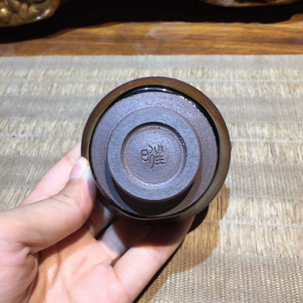 葉禮旺老師 全手工 金兔毫竹節(jié)杯：7.3*4.5