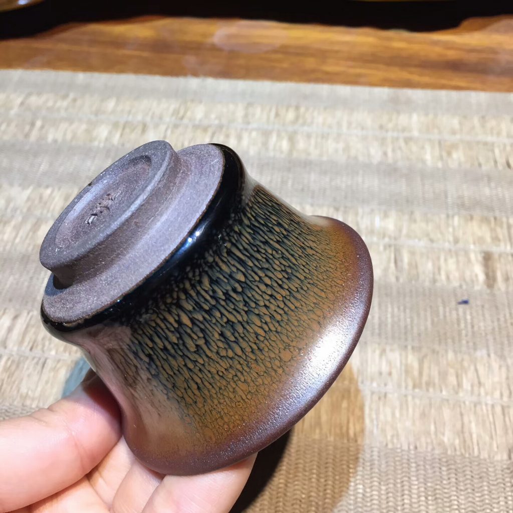 葉禮旺老師 全手工 金兔毫竹節(jié)杯：7.3*4.5