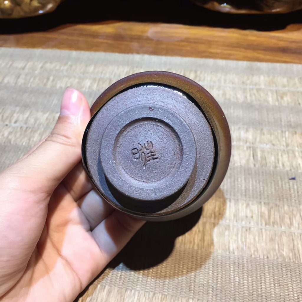 葉禮旺老師 全手工 金兔毫竹節(jié)杯：7.3*4.5