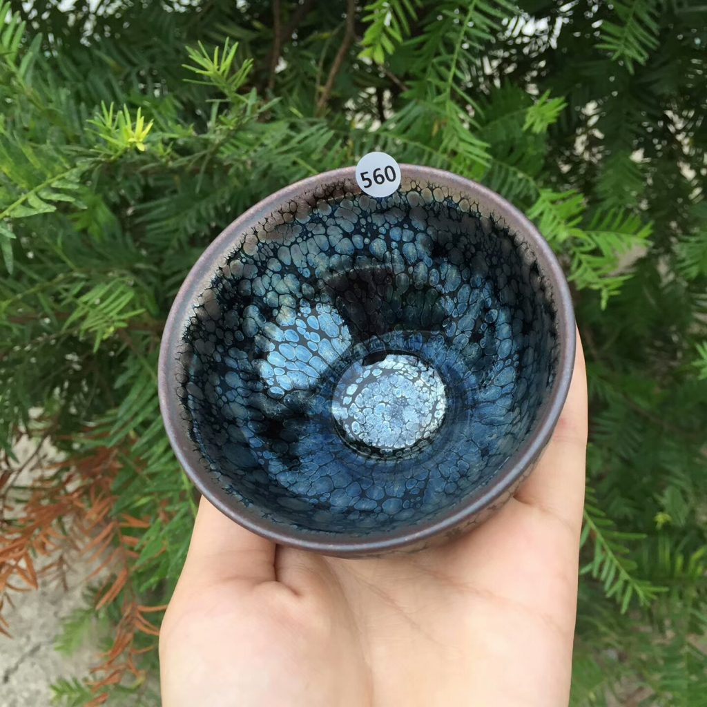 闕梅嬌老師 全手工 鷓鴣斑玉蘭杯：8.5*5