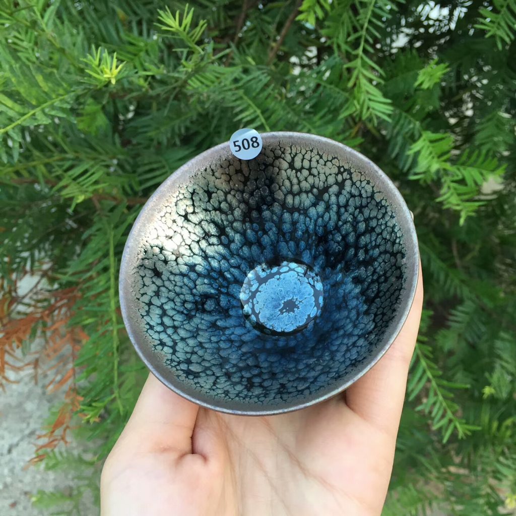 陳亮 全手工 油滴斗笠盞：8.5*5.3