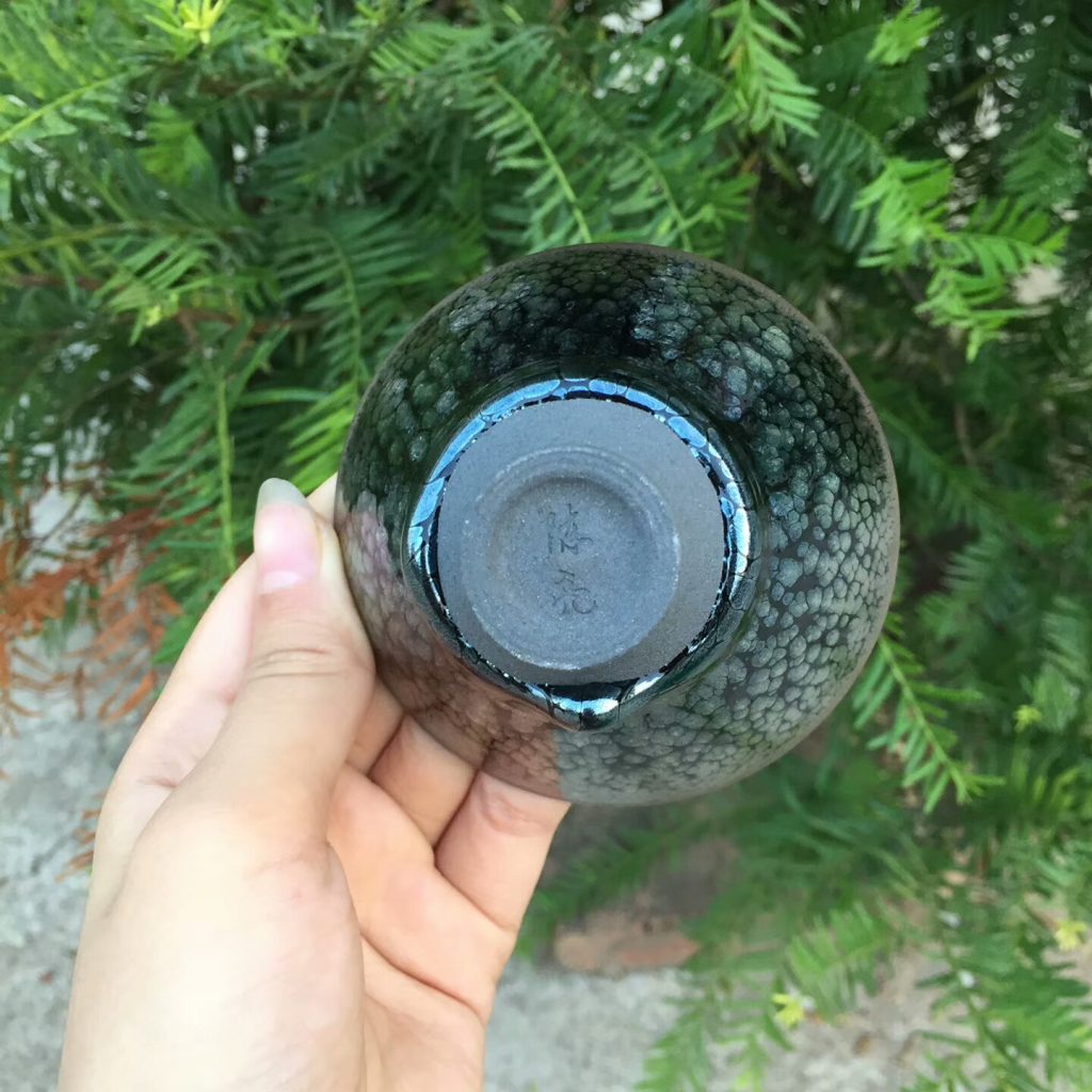 陳亮 全手工 油滴斗笠盞：8.5*5.3