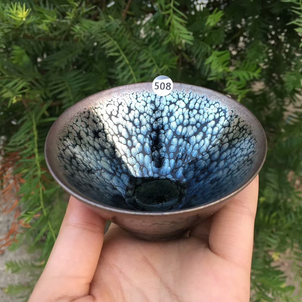 陳亮 全手工 油滴斗笠盞：8.5*5.3