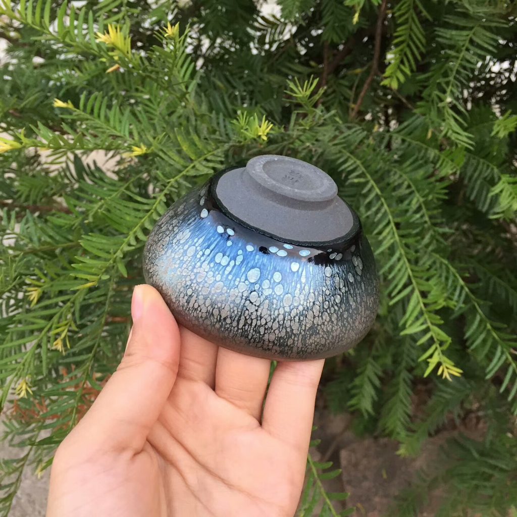 陳瑜師傅 藍油滴斂口：8.5*4.5