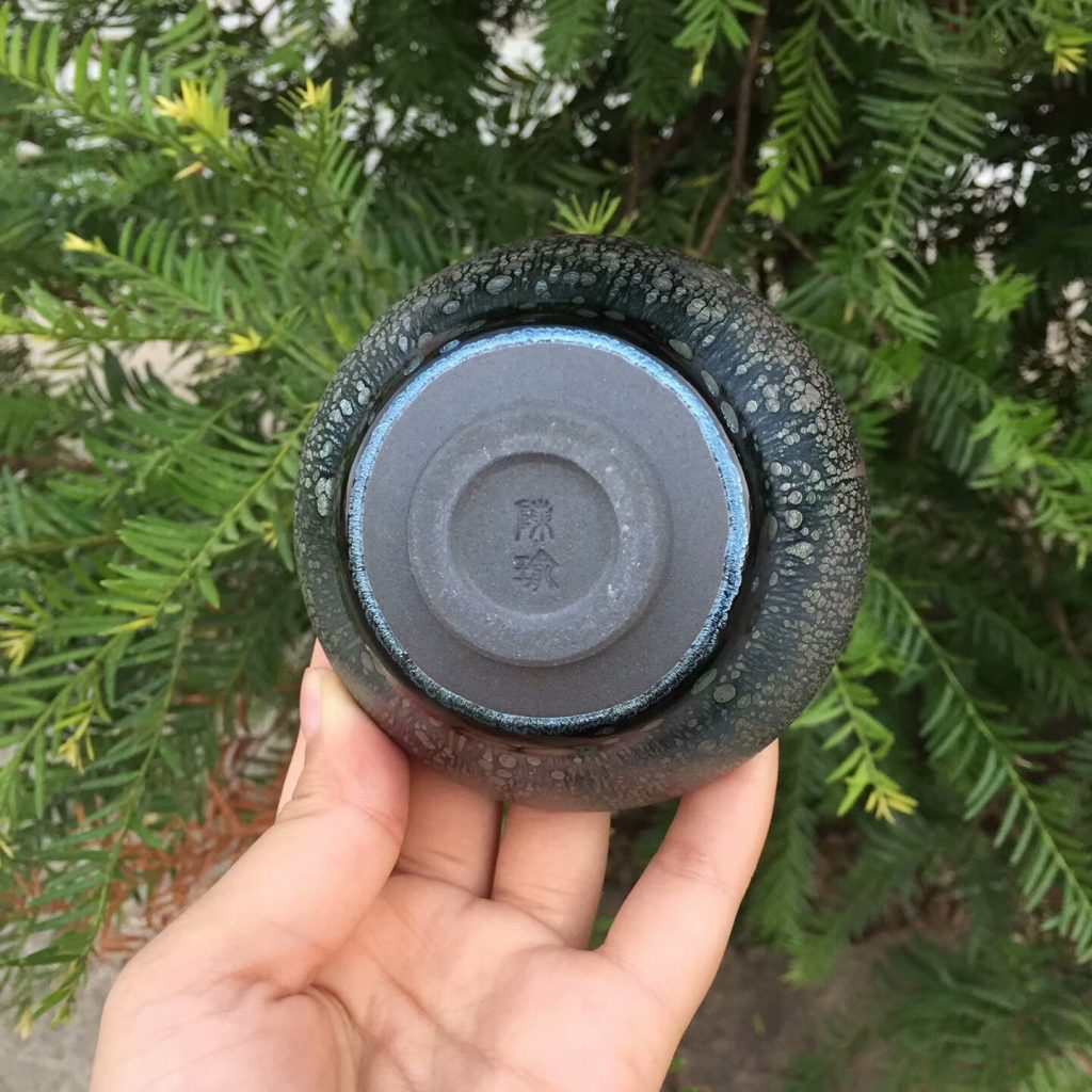 陳瑜師傅 藍油滴斂口：8.5*4.5