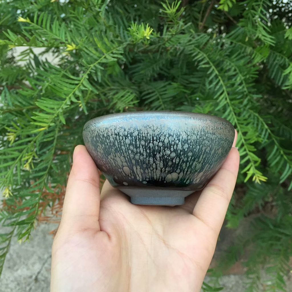 陳瑜師傅 藍油滴斂口：8.5*4.5