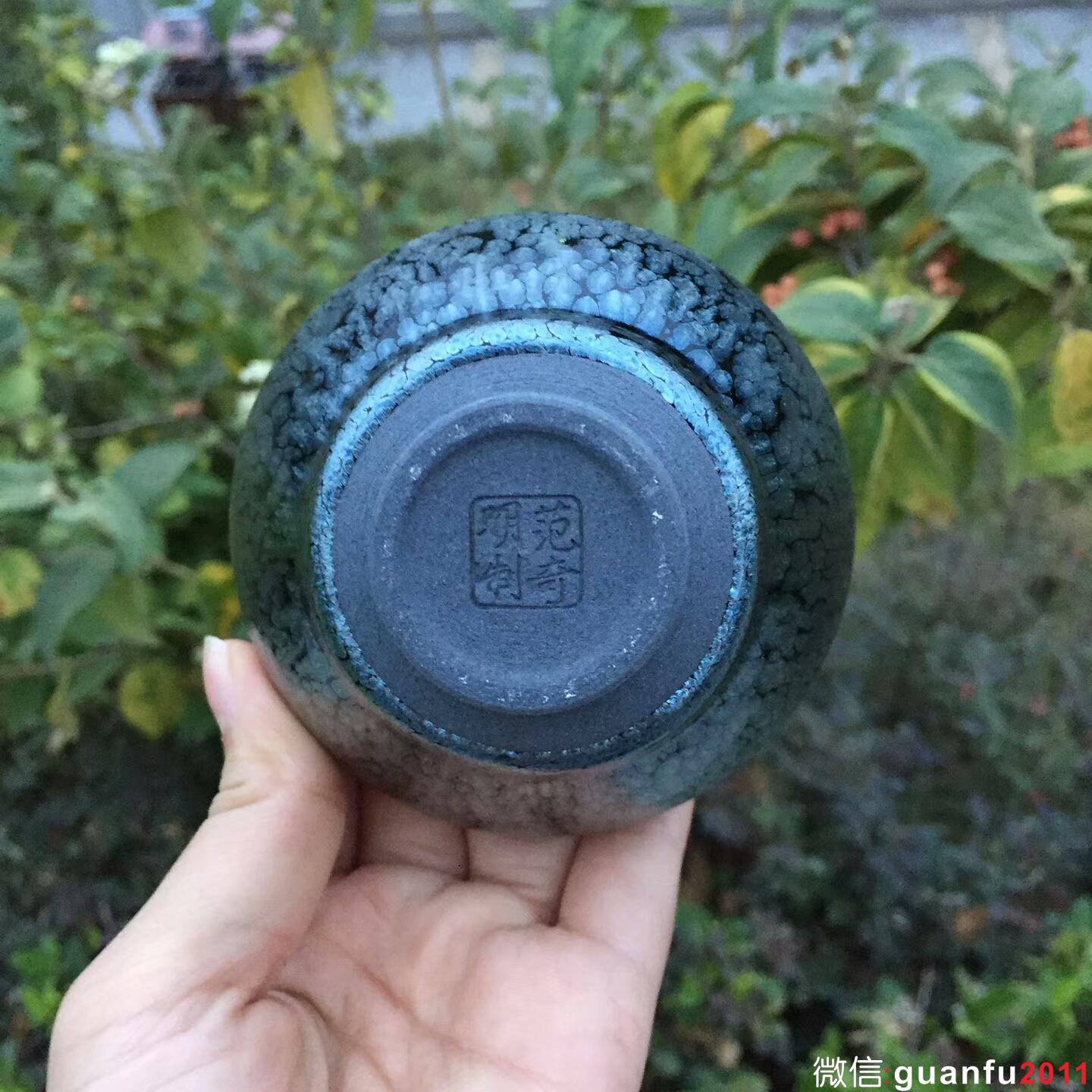 范奇明老師 手工 油滴束口：口徑8.8*5.8